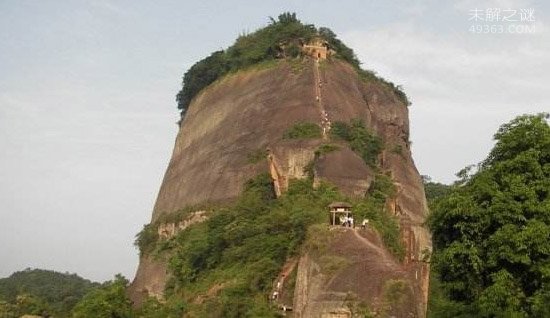 广东丹霞山阴阳石，阴阳两级分别对应男女生殖器(图)