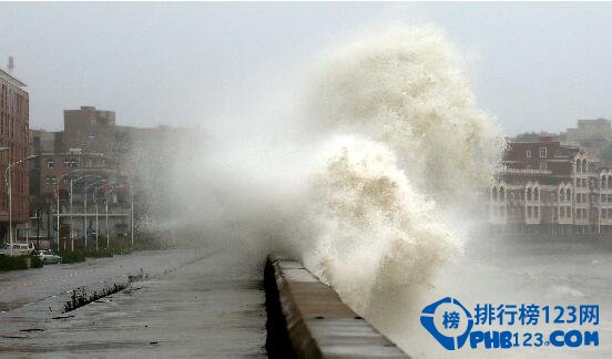 中国史上最强台风排名,台风海燕仅排第二(16232人死/损失710万）