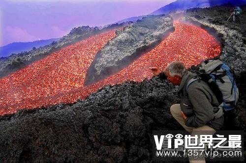 世界上喷发次数最多的活火山，埃特纳火山已喷发500多次