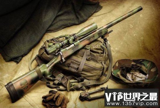 美国的m24狙击步枪，射程可达1公里(www.1357vip.com)