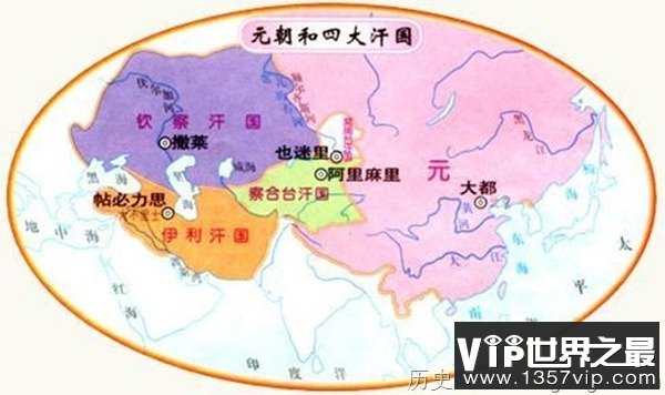 蒙古帝国到底有多大，中国元朝疆域地图世界最大？