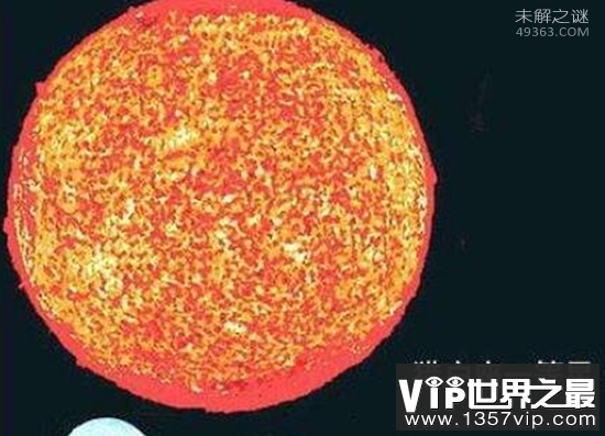 宇宙十大迷人天体 比太阳亮4万倍的红超巨星