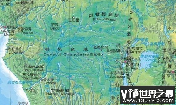 非洲最著名盆地：刚果盆地是世界上第一大盆地