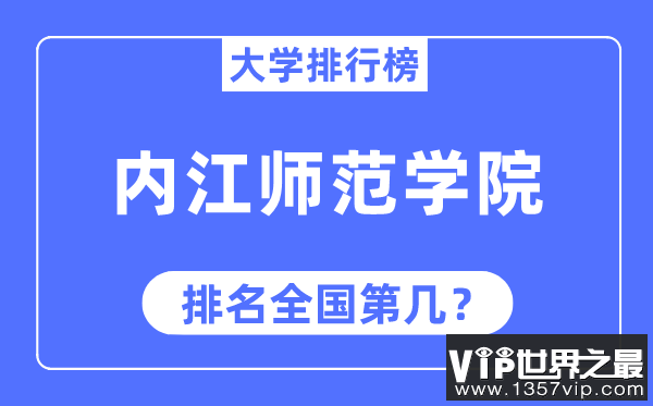 内江师范学院排名全国第几,2023年最新全国排名多少