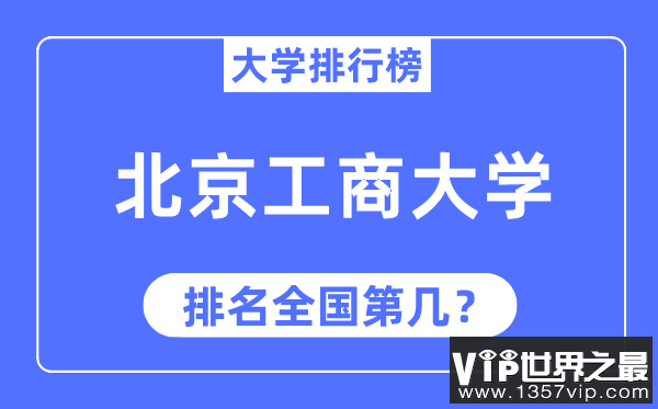 2023年北京工商大学排名,最新全国排名第几