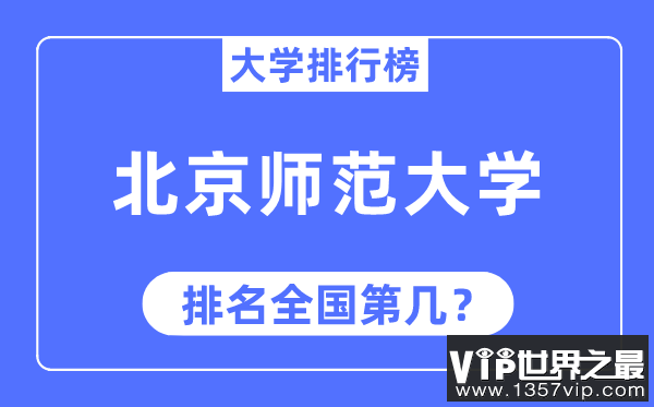 2023年北京师范大学排名,最新全国排名第几